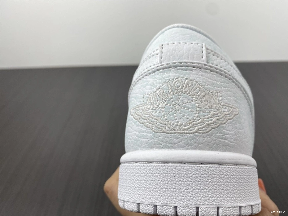 White Tumbled - 553558-130 1 Low Jordan Triple Leather 0321